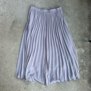 Listicle Chiffon Grey Blue Midi Skirt L